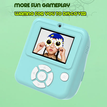 Q10 For Children 2.4 Inch IPS Screen Instant Print Camera HD Dual Lens Photo Printing Kids Camera