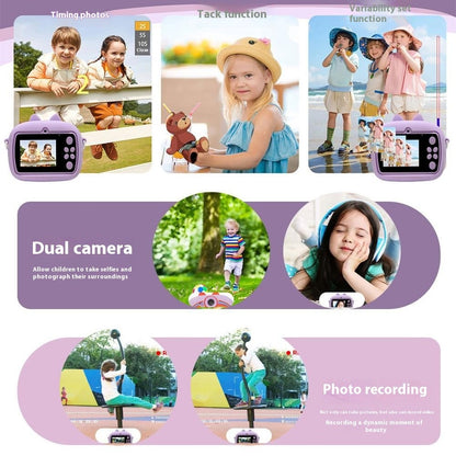 Z13 2.4 Inch Instant Print Camera for Kids HD Dual Lens Video Recorder with 32G TF Card + Card Reader