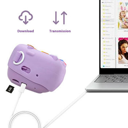 Z13 2.4 Inch Instant Print Camera for Kids HD Dual Lens Video Recorder with 32G TF Card + Card Reader