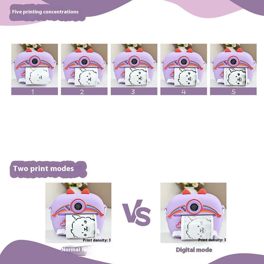 Z13 2.4 Inch Instant Print Camera for Kids HD Dual Lens Video Recorder with 32G TF Card + Card Reader