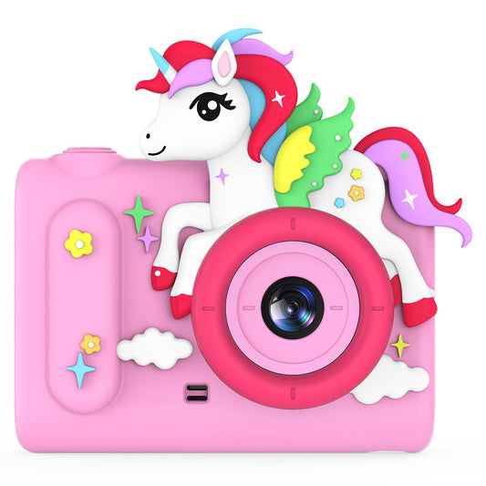 H05 Cartoon Animal Design 2.0 Inch HD Dual Lens 8X Zoom Digital Camera for Kids Video Recorder