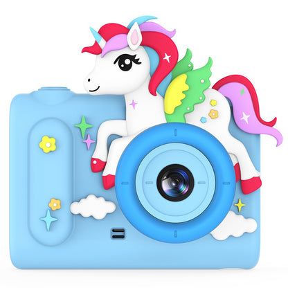 H05 Cartoon Animal Design 2.0 Inch HD Dual Lens 8X Zoom Digital Camera for Kids Video Recorder