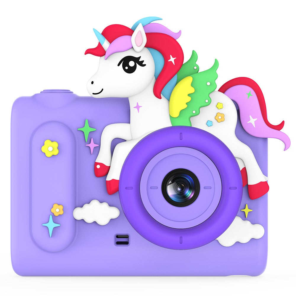 H05 Cartoon Animal Design 2.0 Inch HD Dual Lens 8X Zoom Digital Camera for Kids Video Recorder