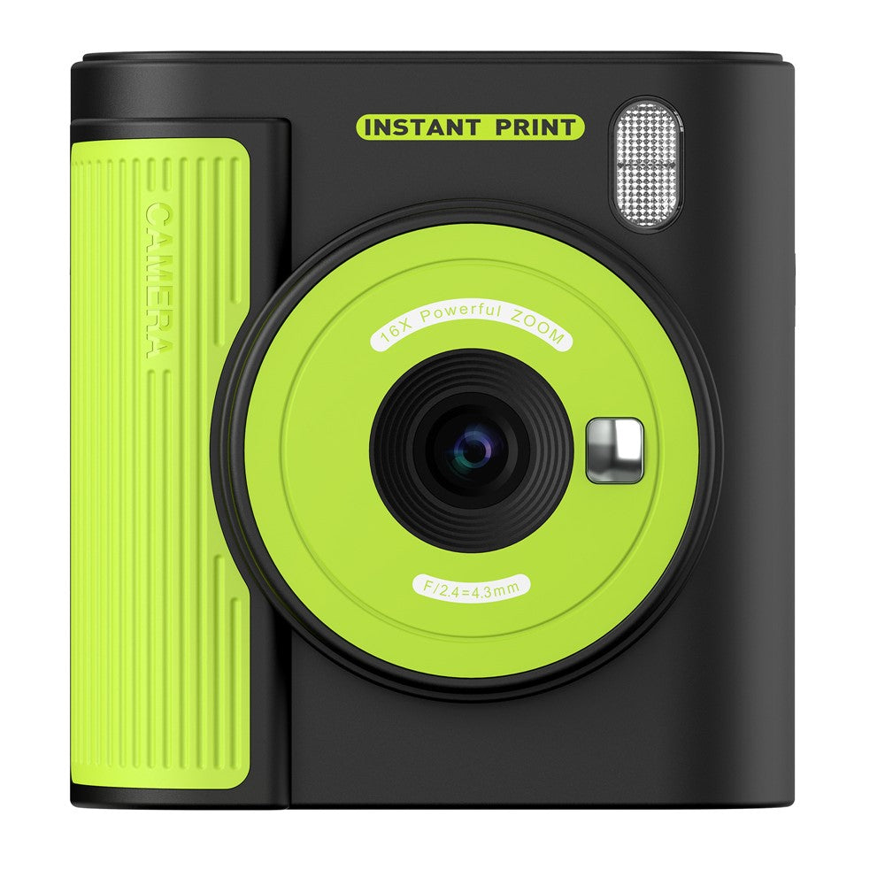 P99 16X Zoom Kids Instant Print Camera with 32G Memory Card 2.0 Inch IPS Screen Video Recorder for Children Selfie Digital Camera