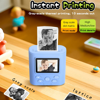 P99 16X Zoom Kids Instant Print Camera with 32G Memory Card 2.0 Inch IPS Screen Video Recorder for Children Selfie Digital Camera