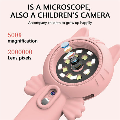 Z800 2.0 Inch Screen Children Digital Camera 500x Microscope Handheld Magnifying Glass with 32GB Memory Card