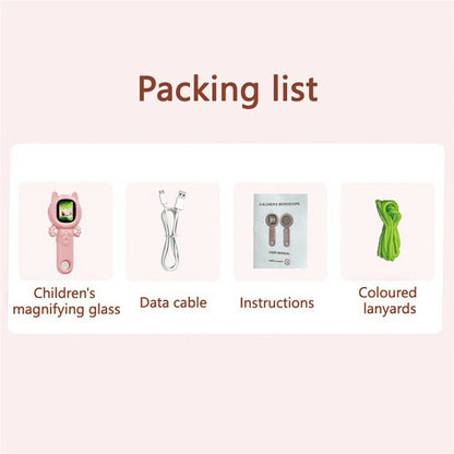 Z800 2.0 Inch Screen Children Digital Camera 500x Microscope Handheld Magnifying Glass with 32GB Memory Card