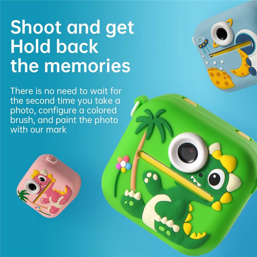 P9 Kids Digital Camera HD Dual Lens Instant Print Photo  /  Video with 32GB Memory Card and Card Reader