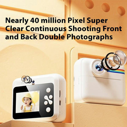 K22 2.4 Inch HD Digital Camera for Kids Instant Print Photo Video Recording Camera with 32GB Memory Card and Card Reader