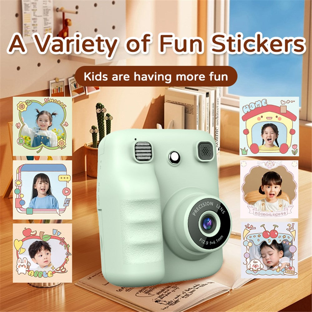 A29 2.4 Inch IPS HD Screen VGA Lens Instant Photo Printing Video Recording Digital Camera for Kids