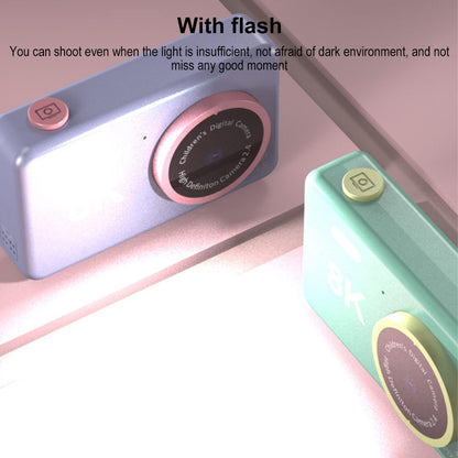 H4 Mini Pocket Camera 1080P Ultra HD 8K Student Digital Camera 2.4-inch LCD Camera with Flash