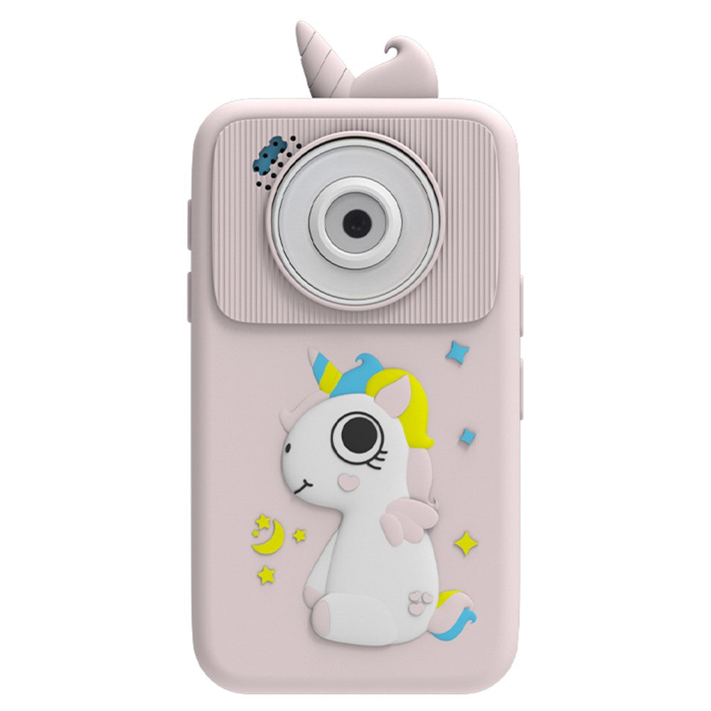 D16 2.8 Inch HD Screen Dual Lens Kids Camera Toddler Learning Phone Toy with 32GB Memory Card