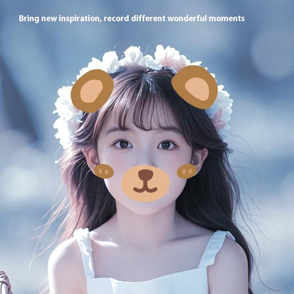 Z700 2.4 Inch IPS Screen Instant Print Camera for Kids Support Single Color Print, with 32G Memory Card and Card Reader