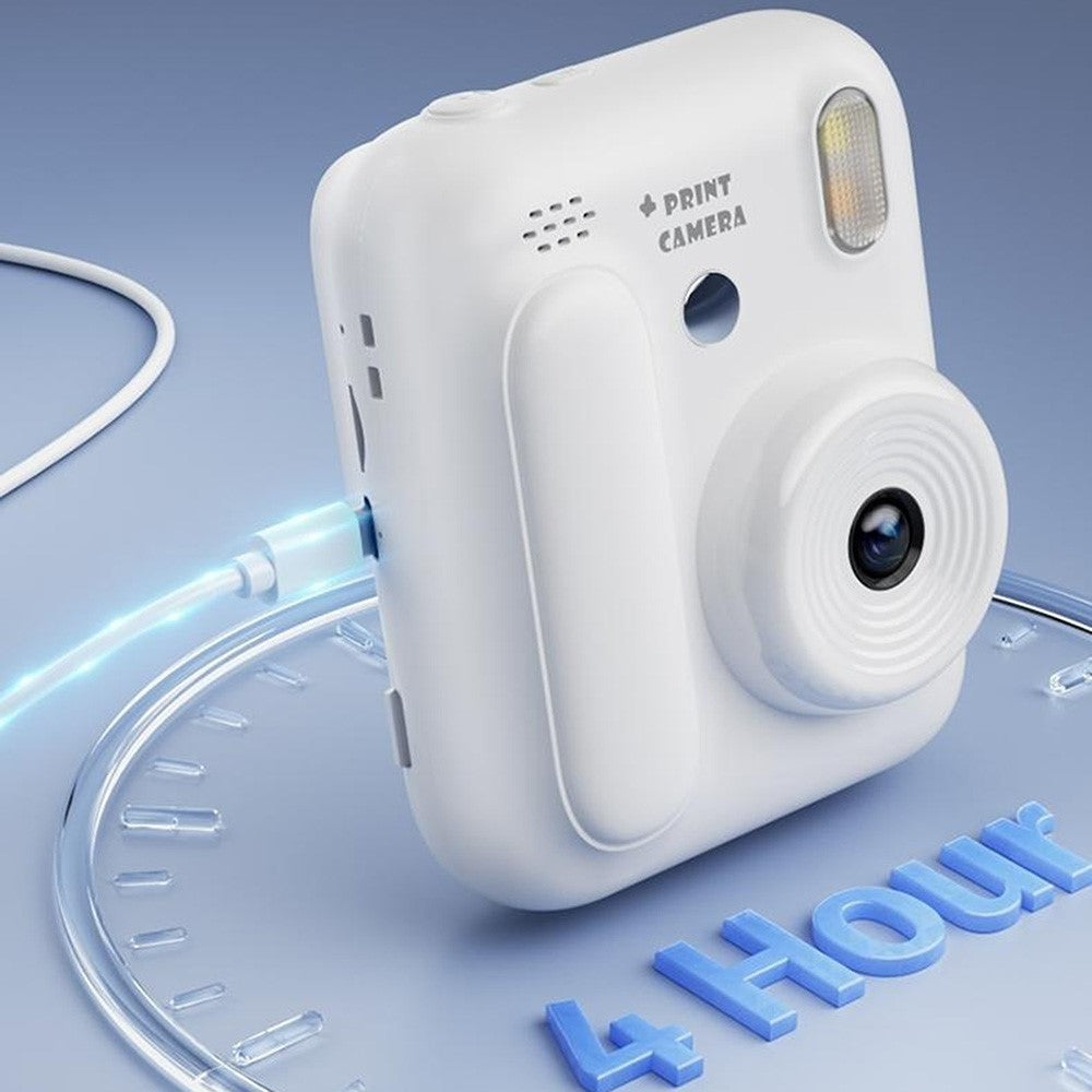 Z700 2.4 Inch IPS Screen Instant Print Camera for Kids Support Single Color Print, with 32G Memory Card and Card Reader