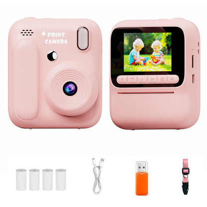 Z700 2.4 Inch IPS Screen Instant Print Camera for Kids Support Single Color Print, with 32G Memory Card and Card Reader