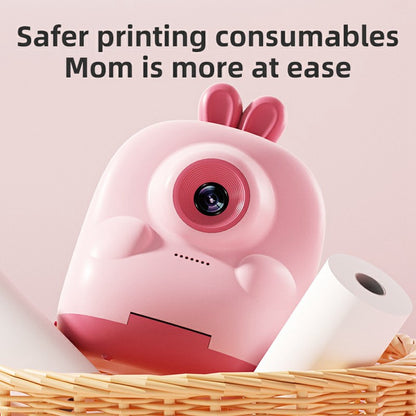 P01 Cartoon Kids Digital Camera Instant Print Dual Lens Mini Camera with 32GB Card