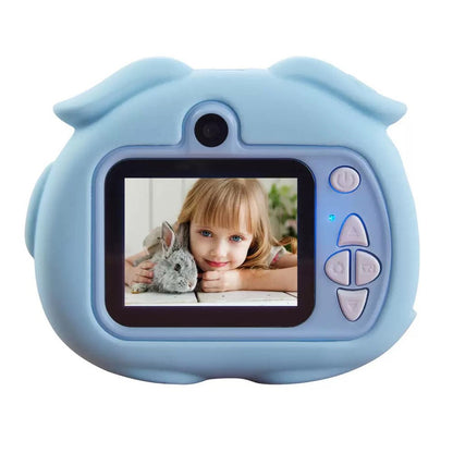 K69 For Kids Digital Camera Cartoon Animal Design 8X Zoom 2.0 Inch HD Screen Dual Lens Video Recorder