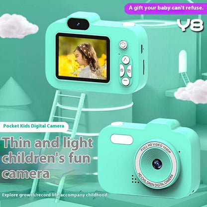 Y8 2.0 Inch Screen Kids Digital Camera Auto Focus Single Lens HD Video Recorder for Children