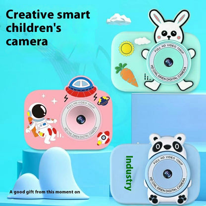 Y8S Cute Cartoon Design Kids Digital Camera HD Dual Lens Video Recorder for Children (No Memory Card)