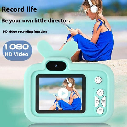 Y8S Cute Cartoon Design Kids Digital Camera HD Dual Lens Video Recorder for Children (No Memory Card)