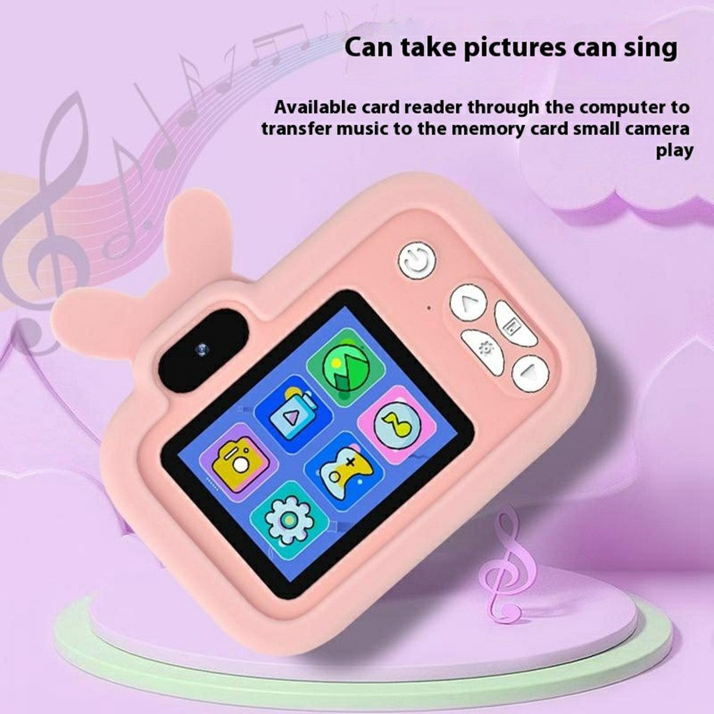 Y8S Cute Cartoon Design Kids Digital Camera HD Dual Lens Video Recorder for Children (No Memory Card)