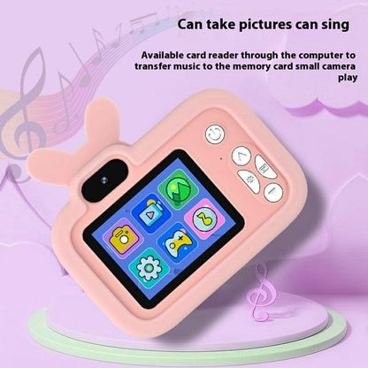 Y8S Cute Cartoon Design Kids Digital Camera HD Dual Lens Video Recorder for Children (No Memory Card)