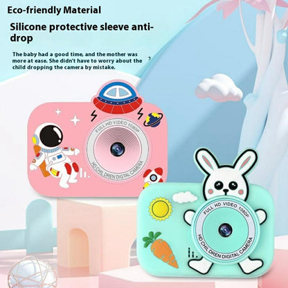 Y8S Cute Cartoon Design Kids Digital Camera HD Dual Lens Video Recorder for Children (No Memory Card)