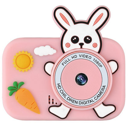 Y8S Cute Cartoon Design Kids Digital Camera HD Dual Lens Video Recorder for Children (No Memory Card)