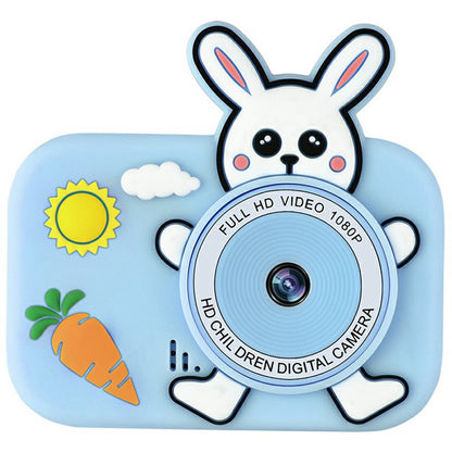 Y8S Cute Cartoon Design Kids Digital Camera HD Dual Lens Video Recorder for Children (No Memory Card)