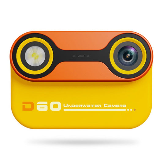 D60 3m Underwater 2.4 Inch IPS Screen Dual Lens Kids Camera with 32GB Memory Card (No Tripod)