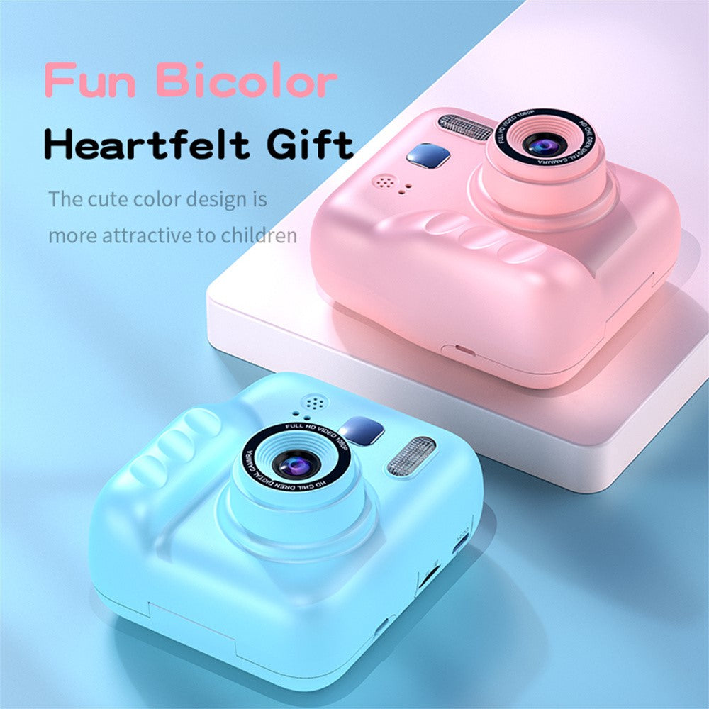 Y300H 2.0 Inch IPS Screen Instant Print Digital Camera HD Video Recorder for Children, with 32GB Card + Card Reader