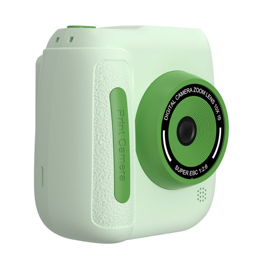 D102 2.4 Inch IPS Screen Instant Print Digital Camera for Kids 10X Zoom Dual HD Lens Video Recorder, with 32GB Card