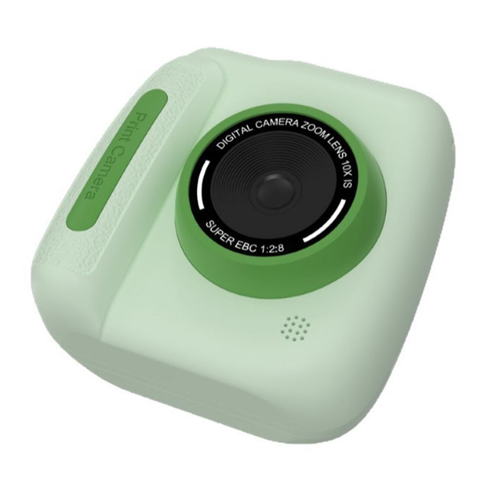 D102 2.4 Inch IPS Screen Instant Print Digital Camera for Kids 10X Zoom Dual HD Lens Video Recorder, with 32GB Card