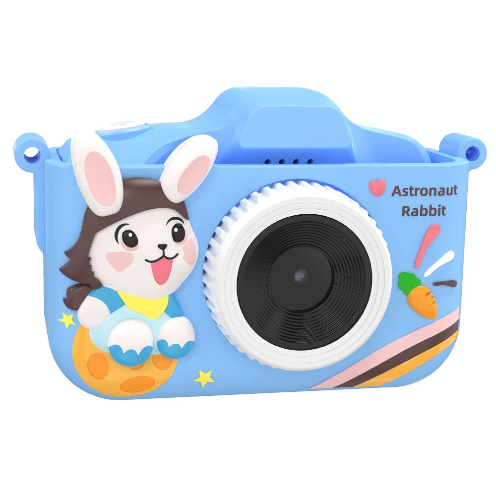 T6S Cartoon Rabbit Digital Camera for Kids 2.0 Inch IPS Screen HD Dual Lens Video Recorder