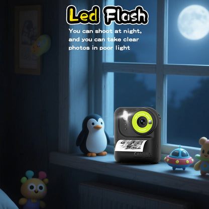 P89 HD Children Instant Print Camera Portable Kids Digital Camera Photo Printer with 32GB Memory Card