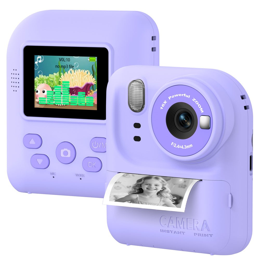 P89 HD Children Instant Print Camera Portable Kids Digital Camera Photo Printer with 32GB Memory Card
