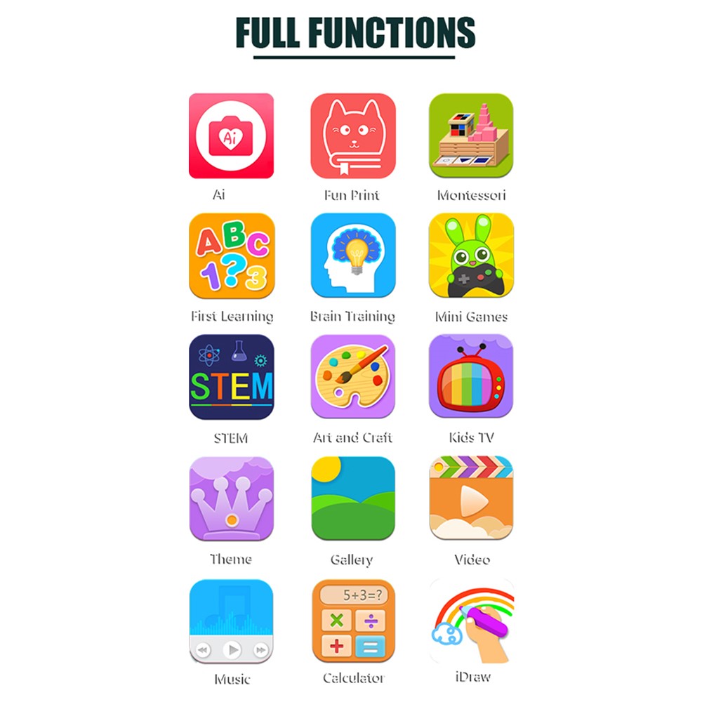 Q1 4.0 Inch IPS Screen Digital Camera Instant Print Mini Camera for Kids HD Photo Video Recorder