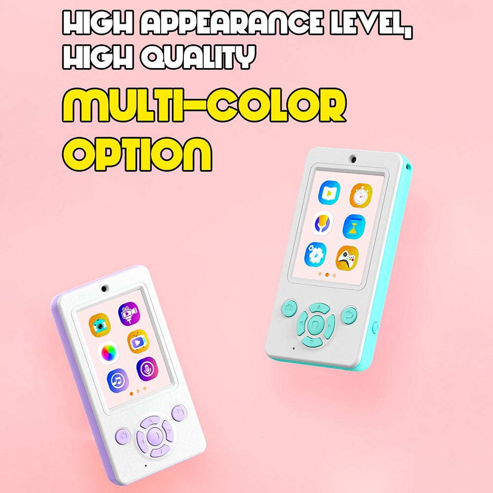 A1 2.4 Inch IPS Screen Kids Digital Camera 48MP HD Lens Mini Video Recorder with 32GB Card + Card Reader