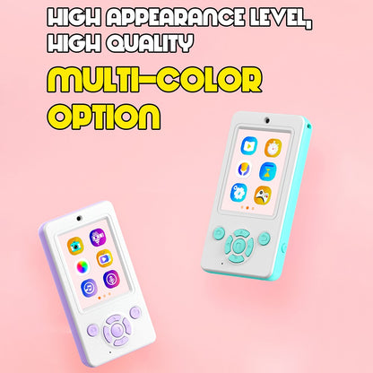 A1 2.4 Inch IPS Screen Kids Digital Camera 48MP HD Lens Mini Video Recorder with 32GB Card + Card Reader