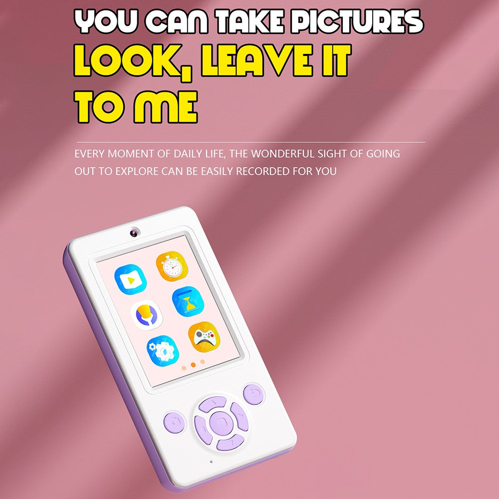 A1 2.4 Inch IPS Screen Kids Digital Camera 48MP HD Lens Mini Video Recorder with 32GB Card + Card Reader