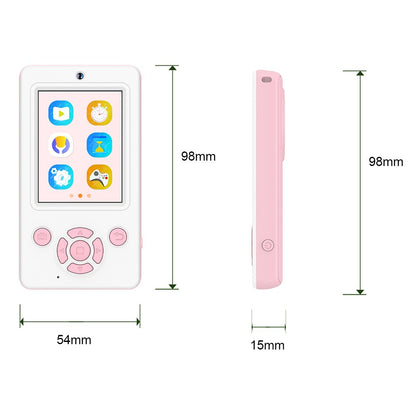 A1 2.4 Inch IPS Screen Kids Digital Camera 48MP HD Lens Mini Video Recorder with 32GB Card + Card Reader