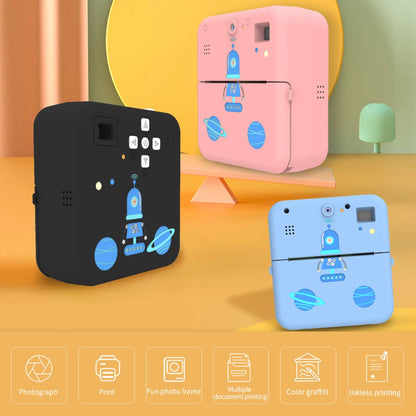 K12 Kids Digital Camera Thermal Printer Lightweight Portable Front / Rear HD Dual Lens Camera