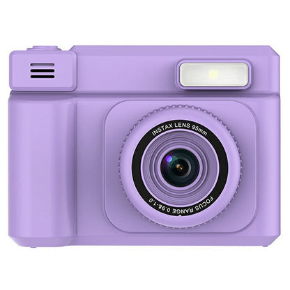 D15 For Kids Portable Video Recorder 2.4 Inch IPS Screen Instant Print Camera Built In Fill Light (Support Monochrome Printing)