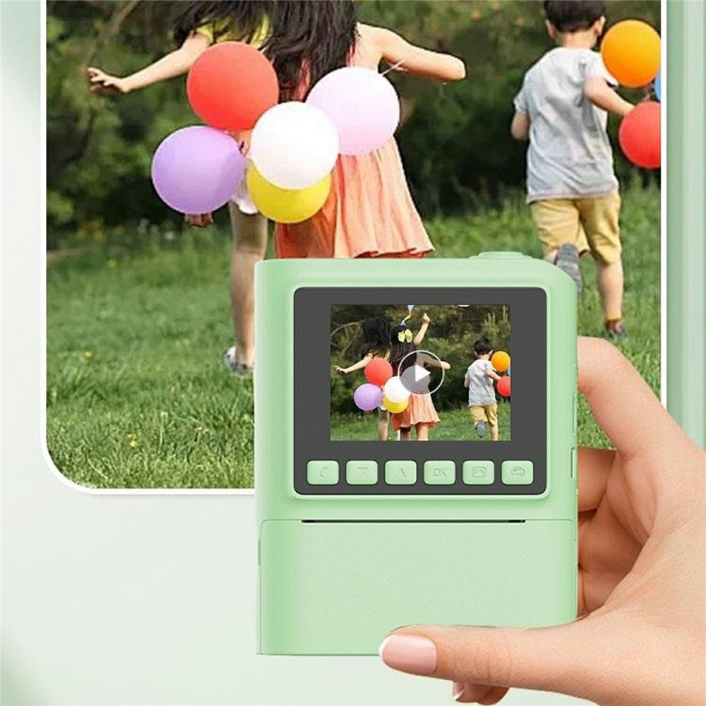 Z900 2.4 Inch Instant Print Camera for Kids HD Video Recorder with 32GB Card + Card Reader (Support Monochrome Printing)