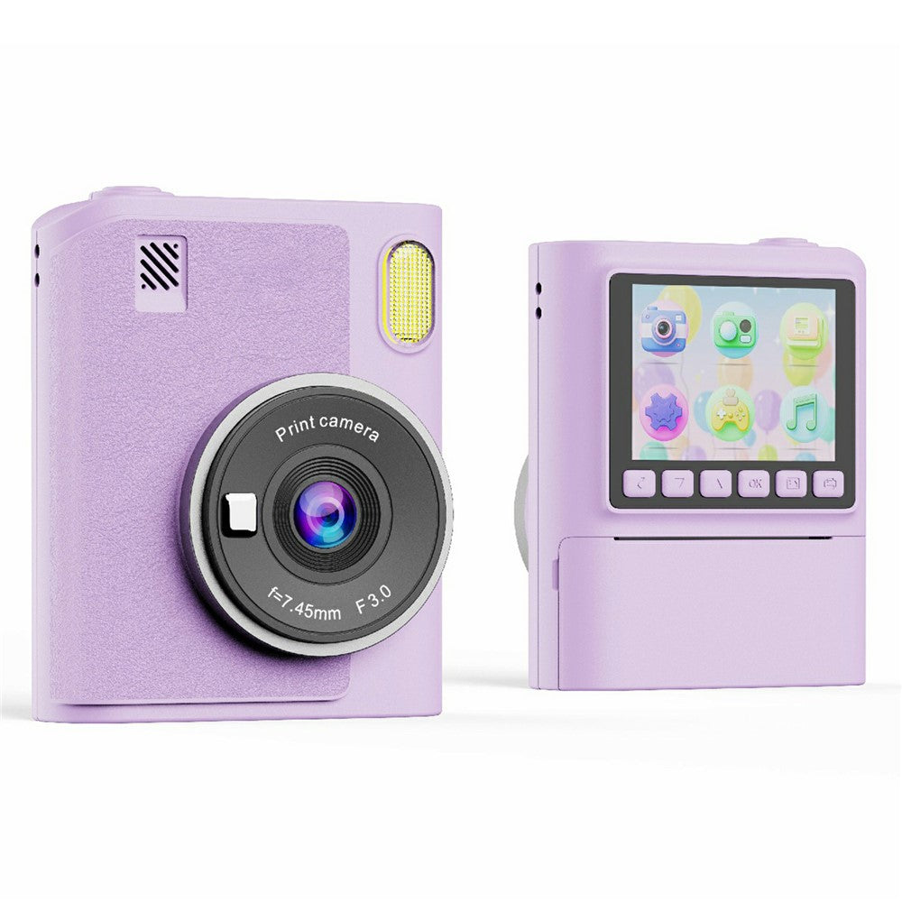 Z900 2.4 Inch Instant Print Camera for Kids HD Video Recorder with 32GB Card + Card Reader (Support Monochrome Printing)