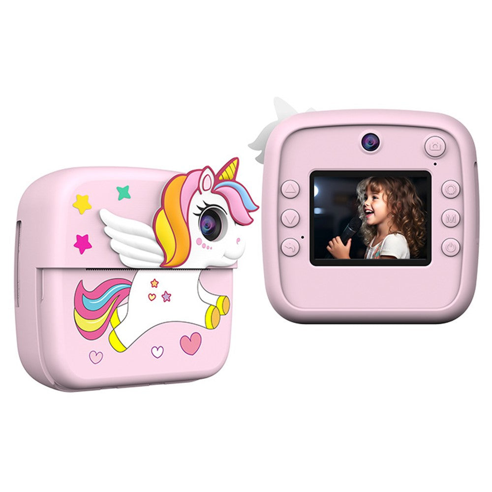 A28 2.4 Inch IPS Screen Instant Print Digital Camera for Kids Cartoon Animal Portable Video Recorder