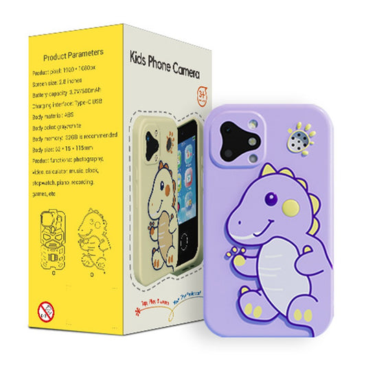 D17 2.8 Inch Touchscreen Dual Camera Multifunction Phone Toy for Children Video Recording Digital Camera