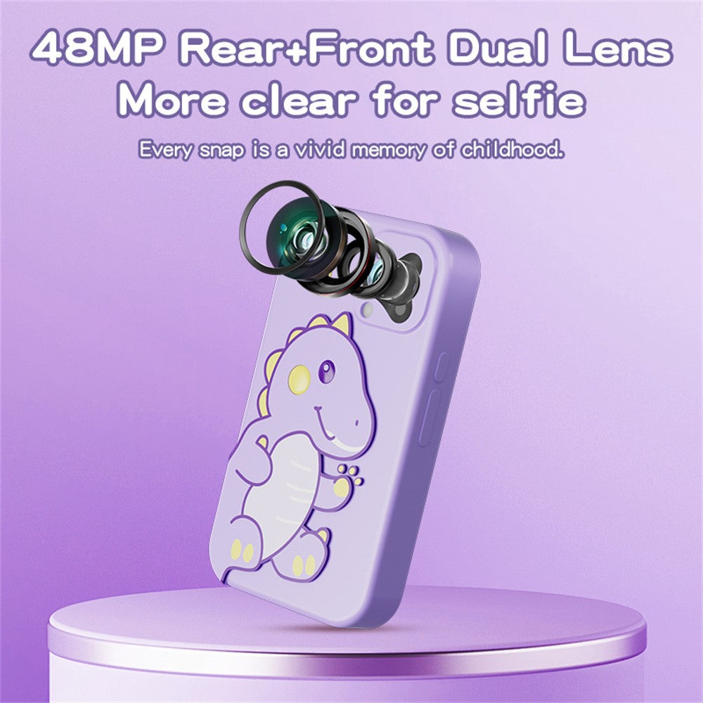 D17 2.8 Inch Touchscreen Dual Camera Multifunction Phone Toy for Children Video Recording Digital Camera, with 32GB Card