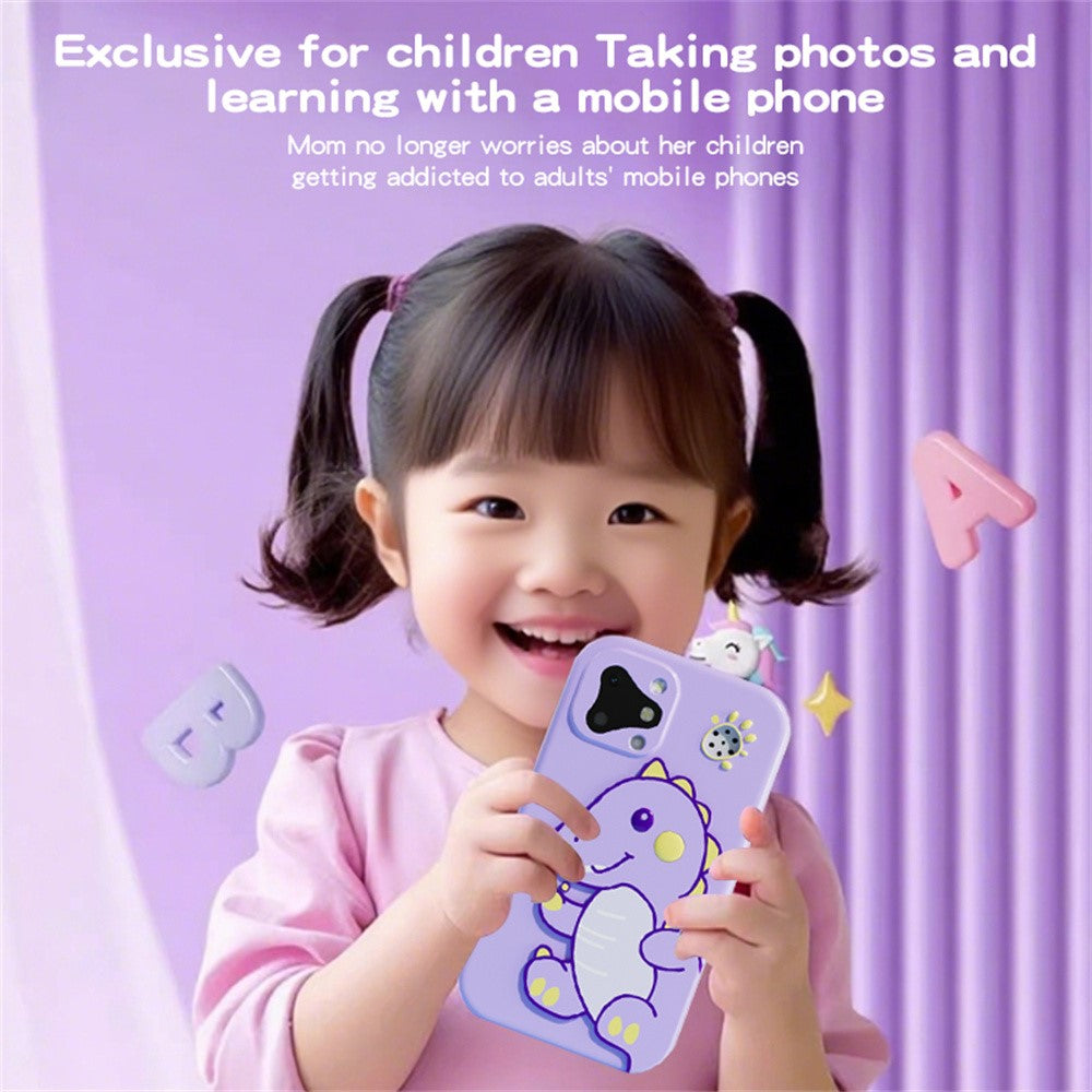 D17 2.8 Inch Touchscreen Dual Camera Multifunction Phone Toy for Children Video Recording Digital Camera, with 32GB Card