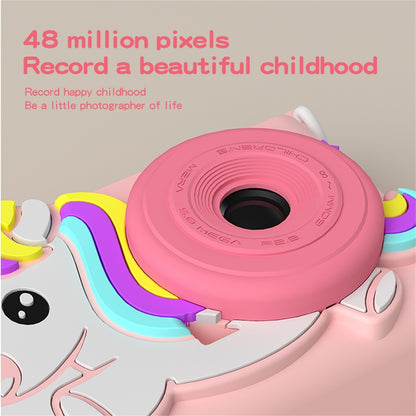 D32 2.0 Inch IPS Screen Digital Camera Dual Lens Cartoon Animal Video Recorder for Kids